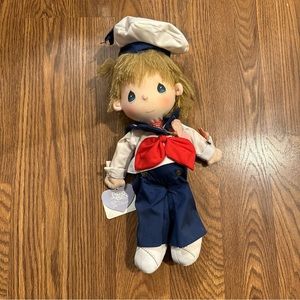 Precious Moments Sailor Doll "Timmy" By Applause.1985 With Locket And Tags. 15”